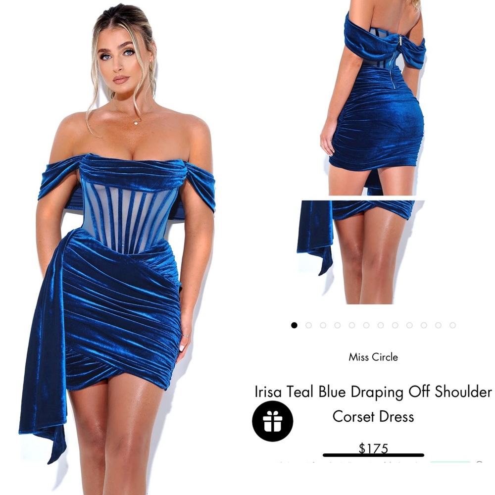 Teal Corset Dress